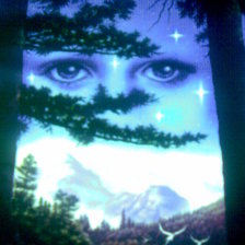 Схема вышивки «взгляд»