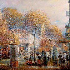 Схема вышивки «городской пейзаж»