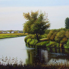 Схема вышивки «пейзаж»