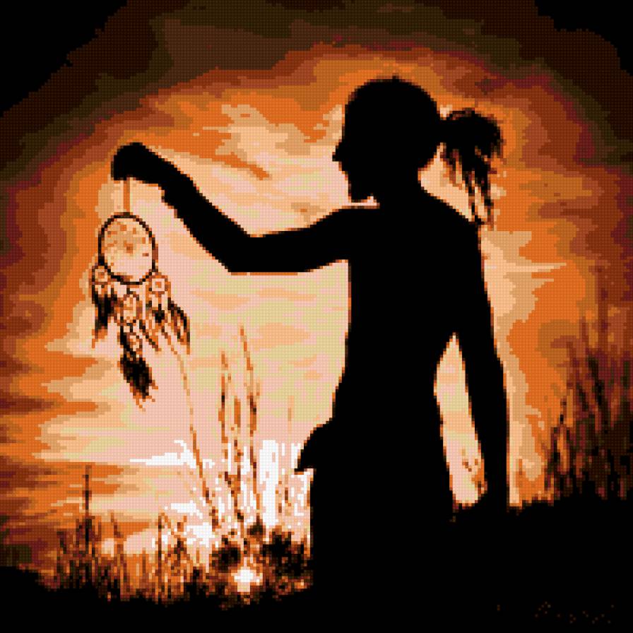 Ловец снов. - человек, фото, подушка, закат - предпросмотр