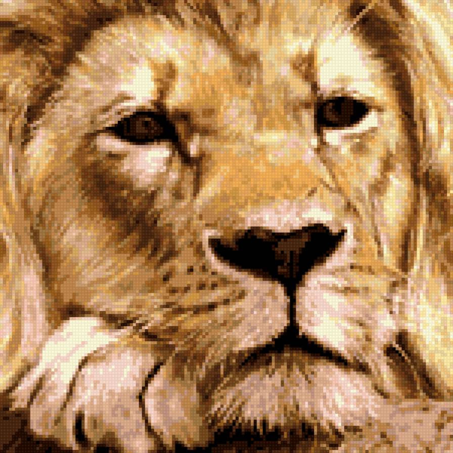 Лев (мал) - кошки, животные, подушка - предпросмотр