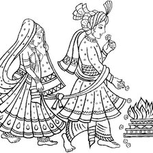 Схема вышивки «Indian Wedding»