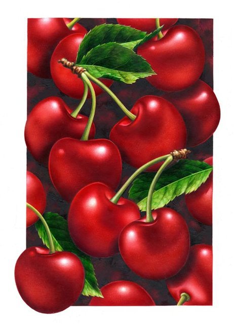 фрукты... - фрукты, кухонная тематика, овощи - оригинал