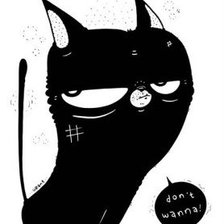 Схема вышивки «Кот»