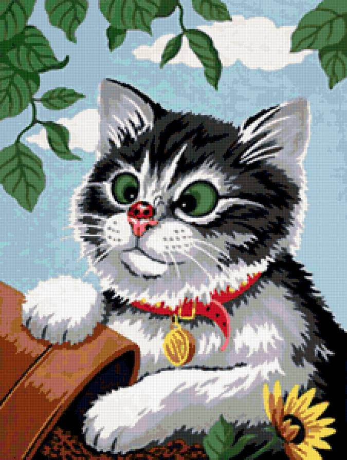 любопытный котенок - предпросмотр