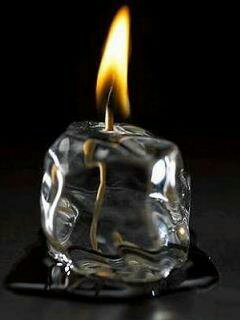 свеча - лед, свеча, огонь - оригинал