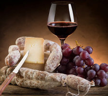 Схема вышивки «сир та вино»