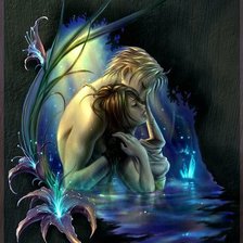 Схема вышивки «Парень и девушка»