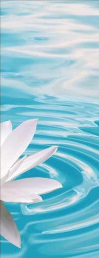 Три лотоса_часть 3 - картина, триптитх, цветы - оригинал