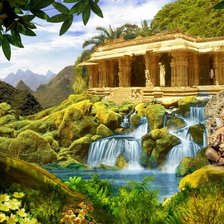 Схема вышивки «летний пейзаж»