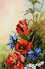 Схема вышивки «Маки»