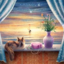 Схема вышивки «вечер»