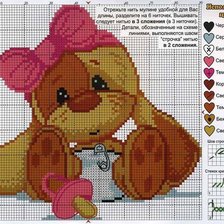 Схема вышивки «Зайчик»