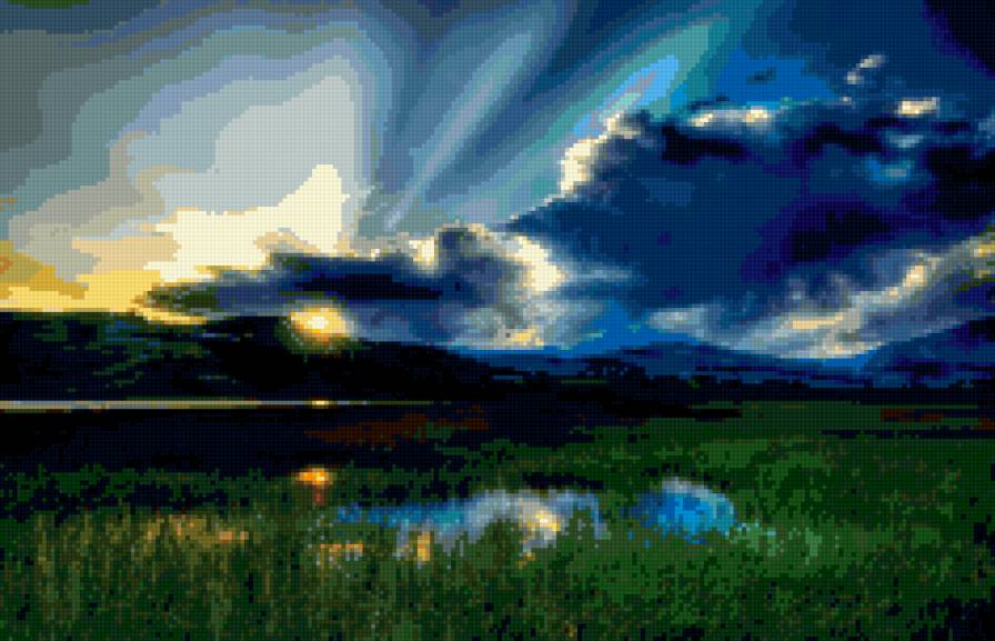 закат - природа, закат - предпросмотр