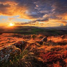 Схема вышивки «Осень в горах»