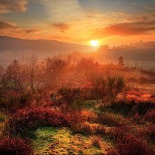 Схема вышивки «Осень в горах»