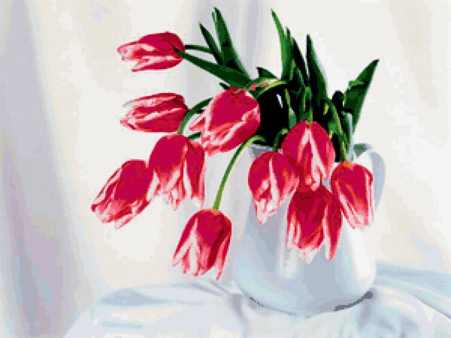 Серия ЦВЕТЫ. Тюльпаны - тюльпаны, букет, цветы - предпросмотр