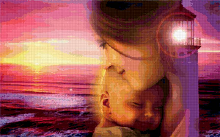 Маяк - маяк, дети, море - предпросмотр