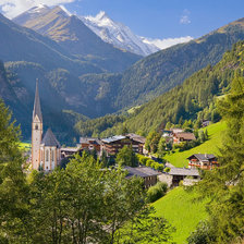 Схема вышивки «Австрийская  деревушка»