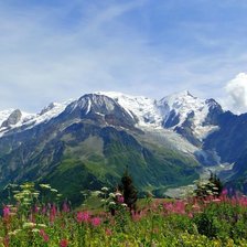 Схема вышивки «Горы»