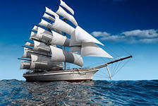 Схема вышивки «парус»