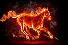 Схема вышивки «огонь»