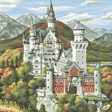 Схема вышивки «Замок»