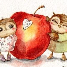 Схема вышивки «Совы, Инга Пальцер»