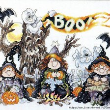 Схема вышивки «ведьмочки»