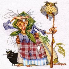 Схема вышивки «Ягуля в карауле»