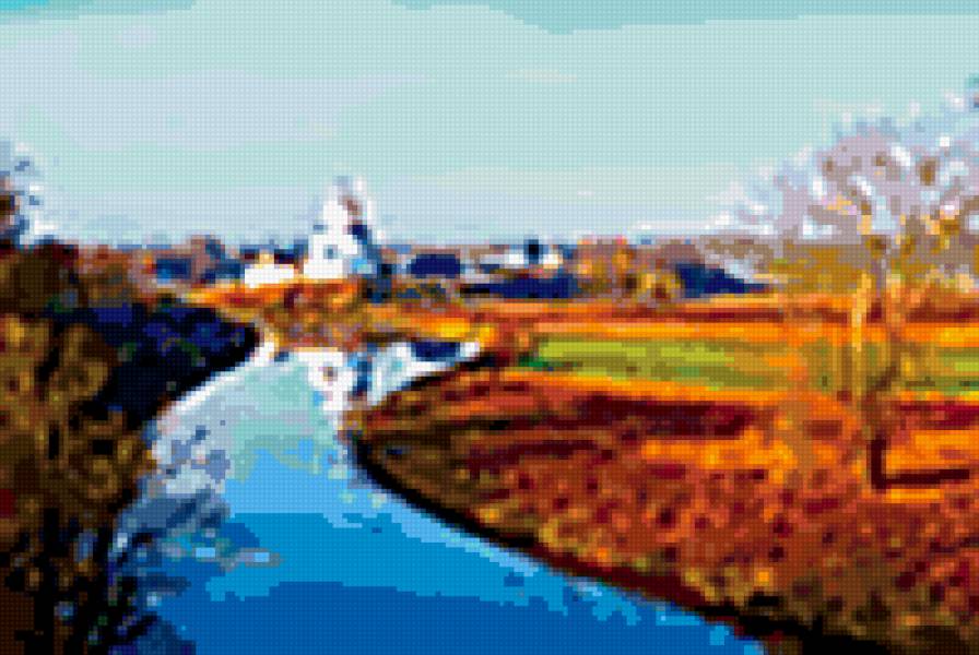 утро - утро, пейзаж, природа, река - предпросмотр