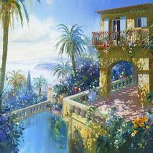 Схема вышивки «южный вечер»