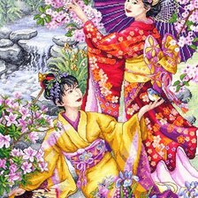 Схема вышивки «ГЕЙШИ»