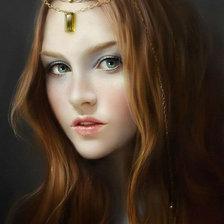 Схема вышивки «портрет девушки»