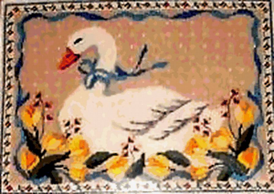 Пасхальный гусь - пернатые, пасха. - предпросмотр