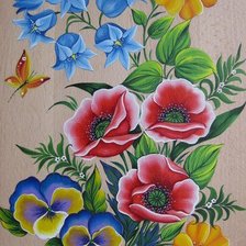 Схема вышивки «сюжет для подушки»