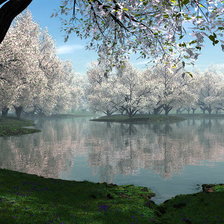 Схема вышивки «Цветущий сад»