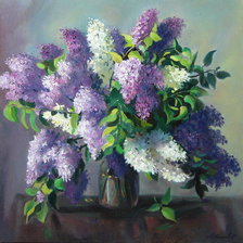 Схема вышивки «Букет сирени»