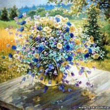 Схема вышивки «серия полевые букеты»