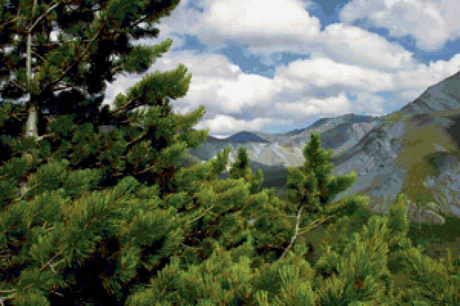 Пейзаж, лес, горы - лес, горы, пейзаж - предпросмотр