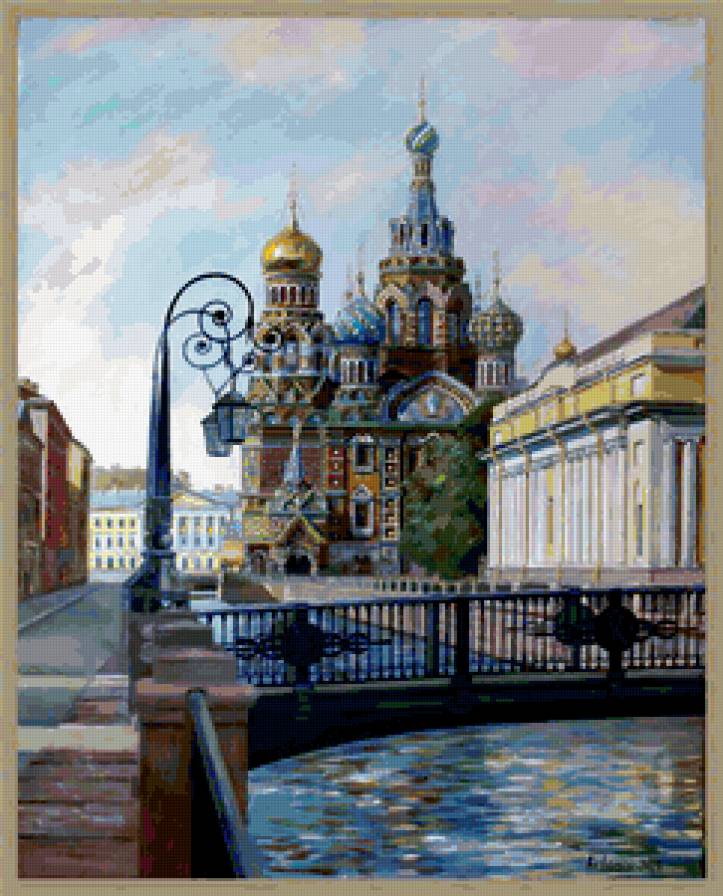 Пейзаж, Питер, Церковь - питер, пейзаж, церковь - предпросмотр