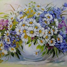 Схема вышивки «серия полевые букеты»