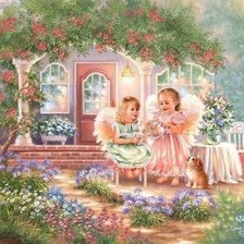 Схема вышивки «Ангелочки»