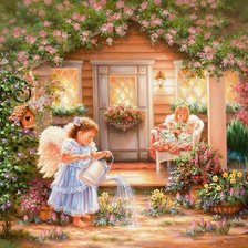 Схема вышивки «Ангелочки»