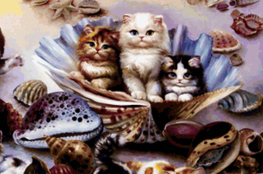 кошечки 4 - кошки, картины, животные - предпросмотр