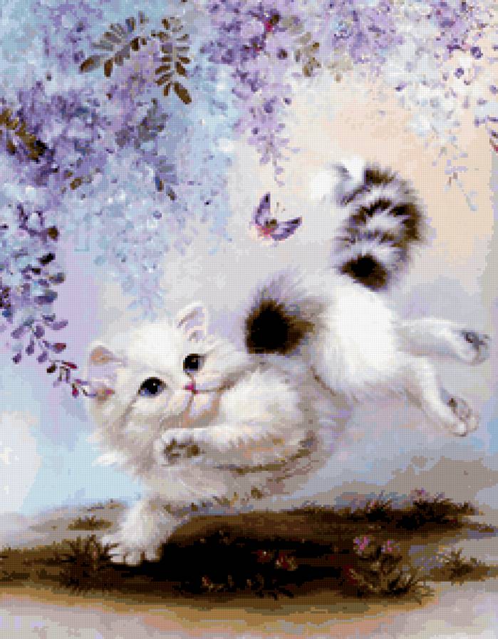 кошечки 18 - картины, кошки, животные - предпросмотр