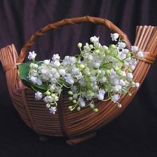 Схема вышивки «ландыши»