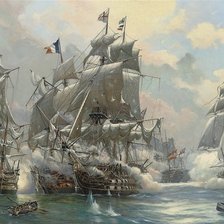 Схема вышивки «Битва кораблей»