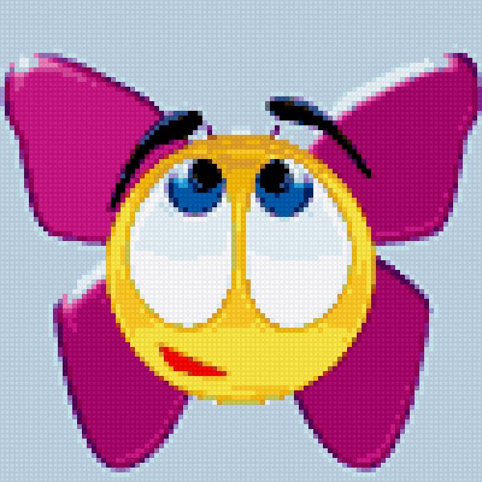 смайлик - детские мотивы, бабочка, смайлик - предпросмотр