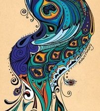 Схема вышивки «peacock 4»